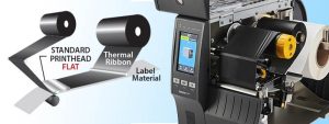 flathead-printer voor transfer ribbon | Label Solutions